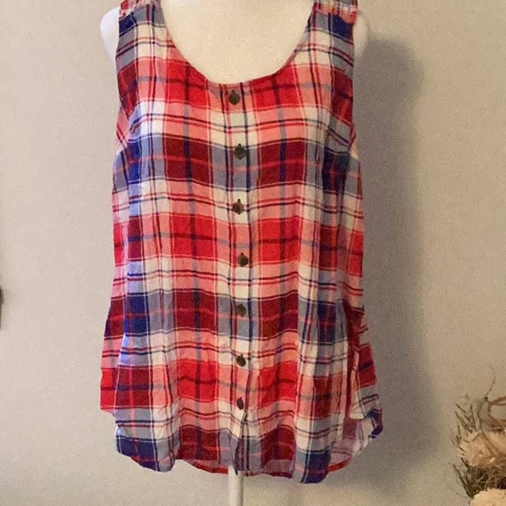 Womens plaid tank top